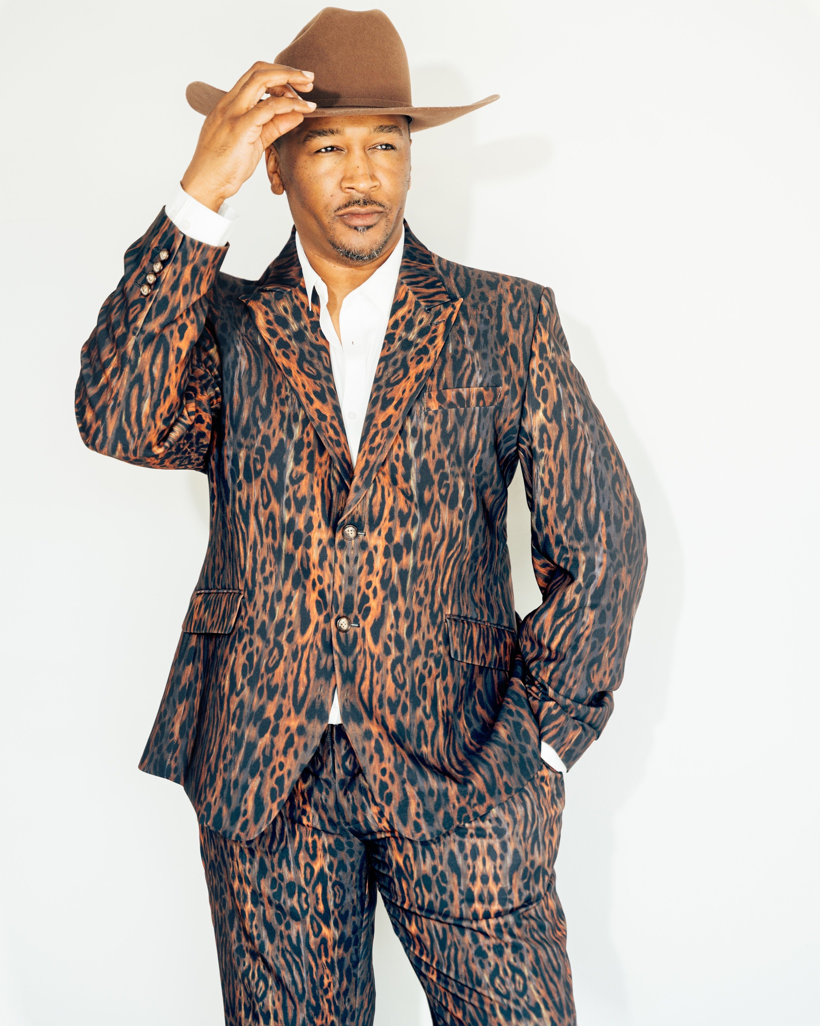 Mens Print Suit